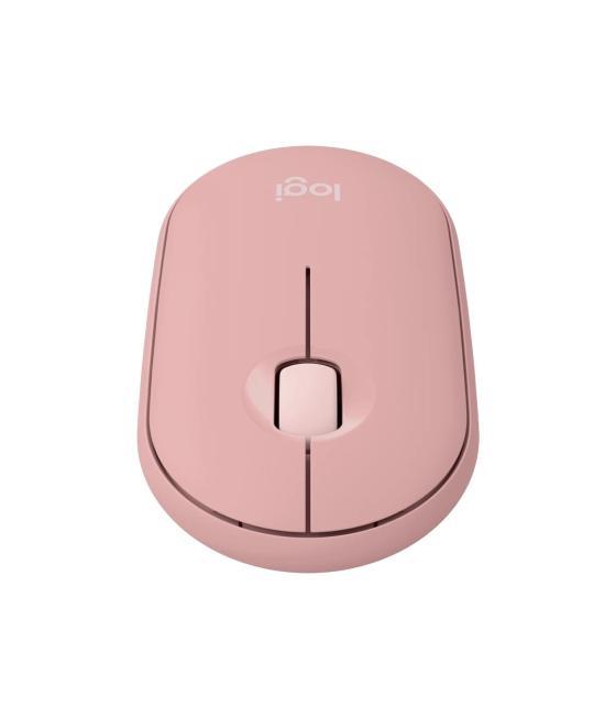 Raton inalambrico pebble mouse 2 m350s rosa bluetooth