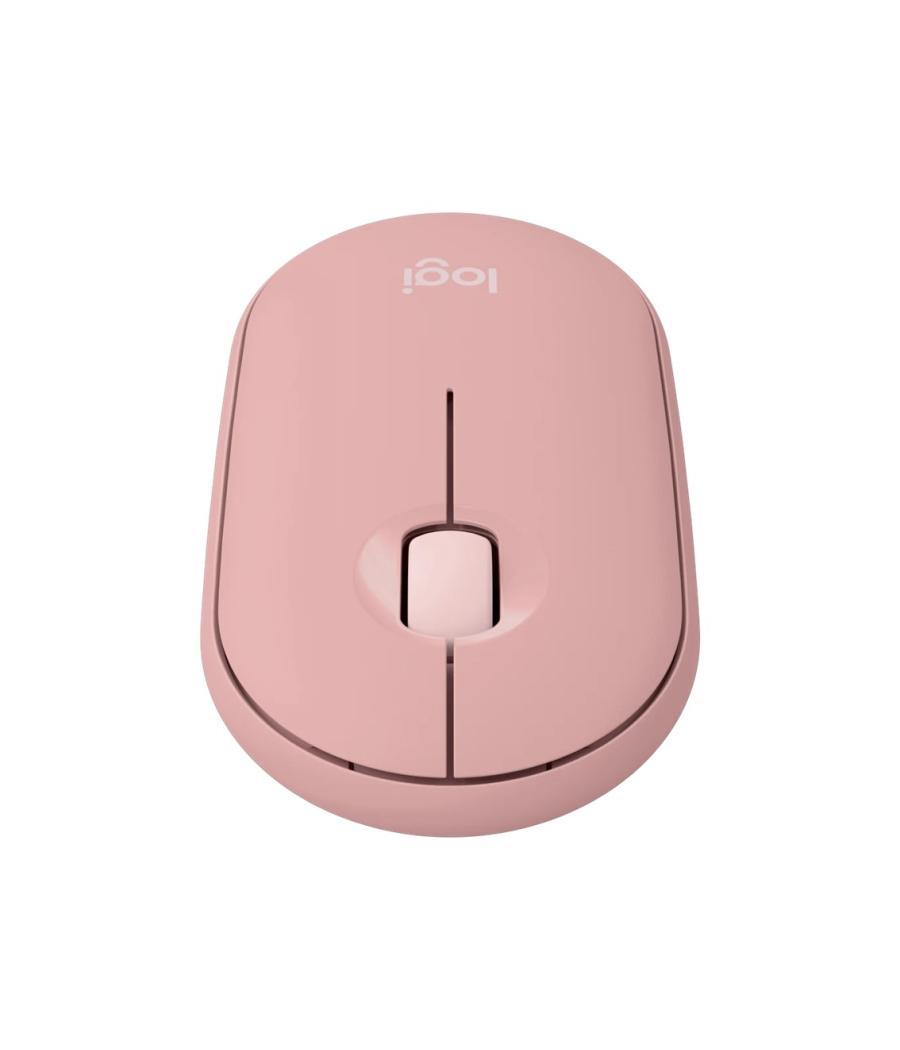 Raton inalambrico pebble mouse 2 m350s rosa bluetooth