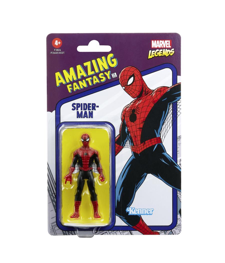 Figura hasbro 9.5 cm spiderman marvel legends retro