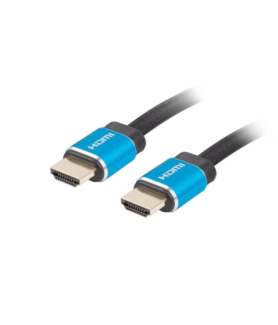 Cable hdmi lanberg m - m v2.0 premium certificate 1m negro