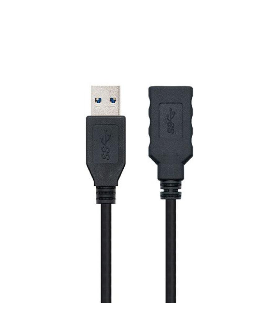 Cable usb(a) 3.0 a usb(a) 3.0 nanocable 2m negro macho - hembra