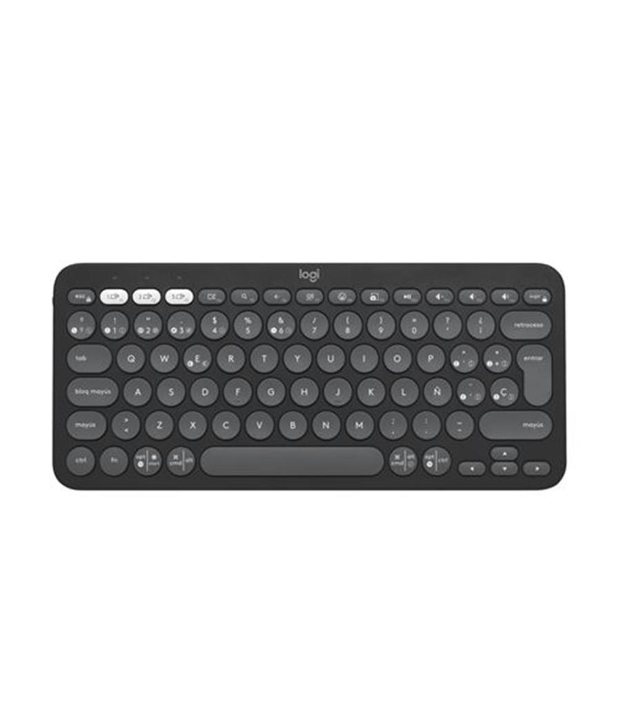 Teclado logitech pebble keys 2 k380s inalambrico grafito