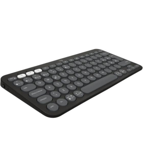 Teclado logitech pebble keys 2 k380s inalambrico grafito