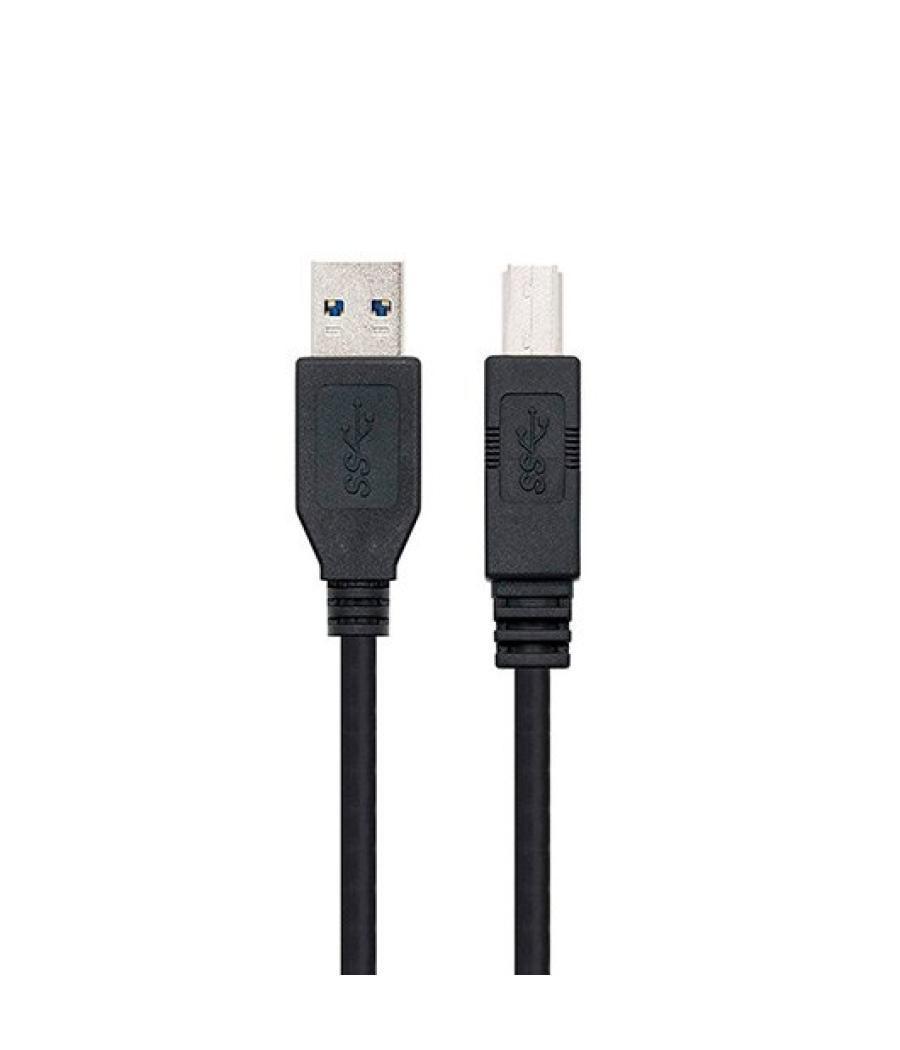 Cable usb tipo a 3.0 a usb tipo b 3.0 nanocable 2m negro macho - macho