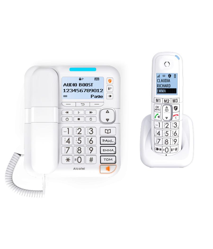 Telefono duo alcatel dec xl785 combo white