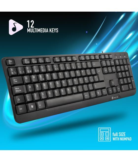 Teclado con cable ngs funky v3 usb