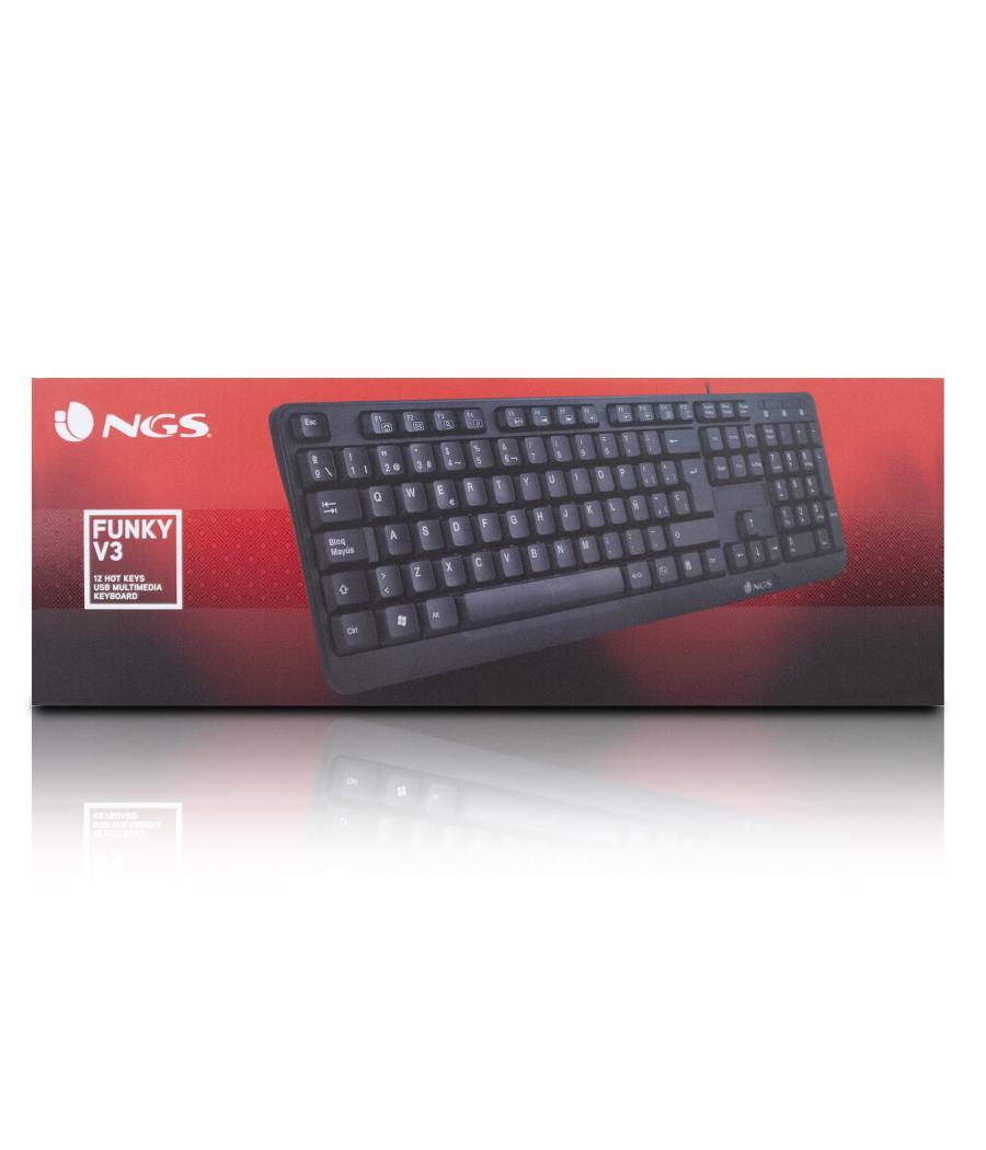 Teclado con cable ngs funky v3 usb