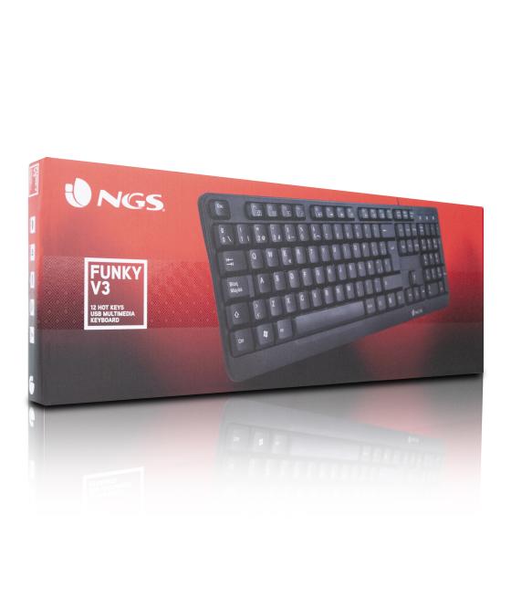 Teclado con cable ngs funky v3 usb