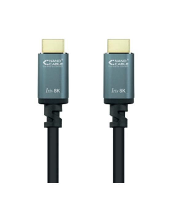 Cable nanocable hdmi 2.1 iris 8k macho - macho 2m negro