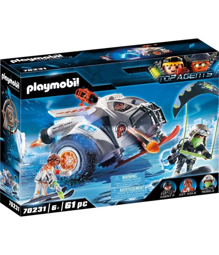 Playmobil espias spy team planeador de nieve