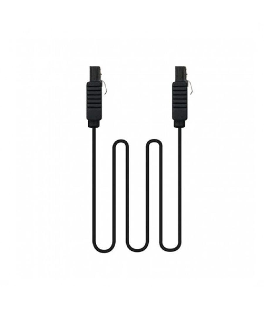 Cable datos sata iii nanocable 0.5m negro anclajes - 10.18.1001 - bk