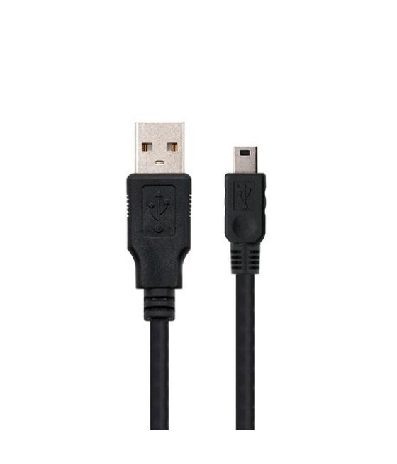 Cable usb tipo a 2.0 a mini usb 5 pin nanocable 0.5m negro macho - macho