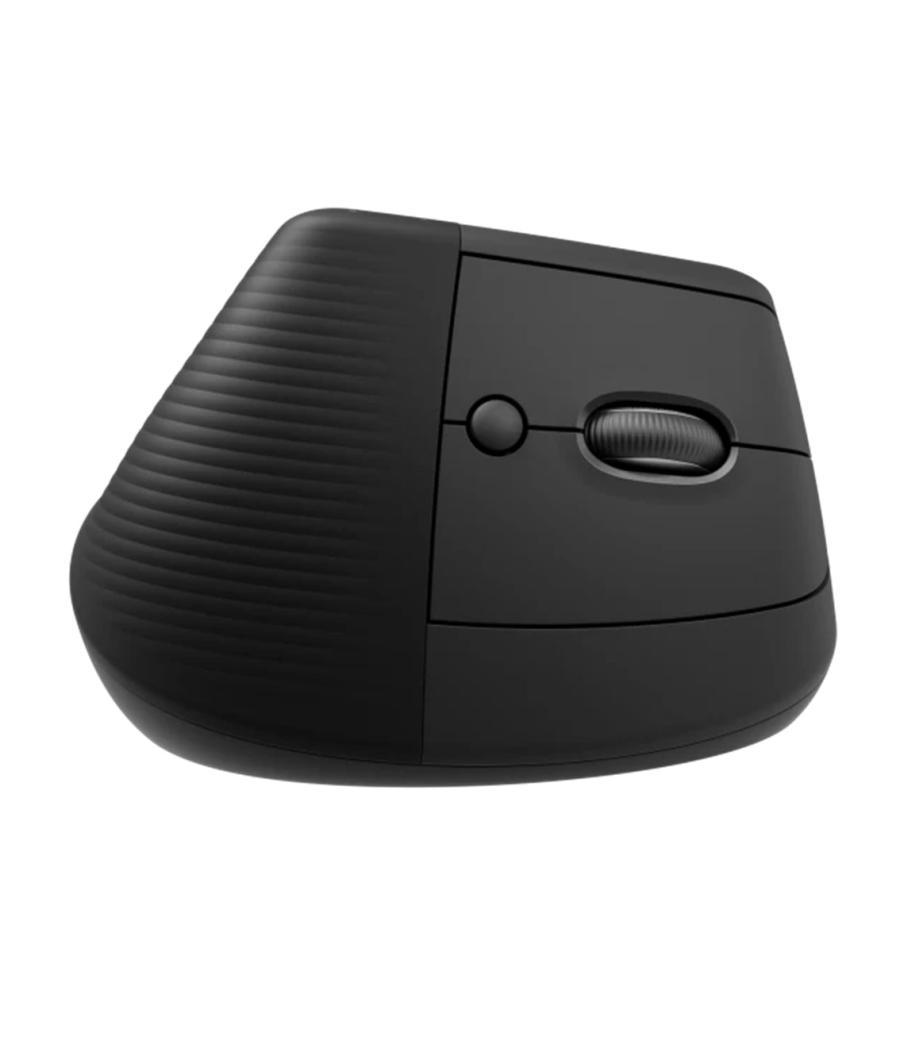 Mouse raton vertical logitech lift 6 botones 4000 dpi wireless inalambrico grafito
