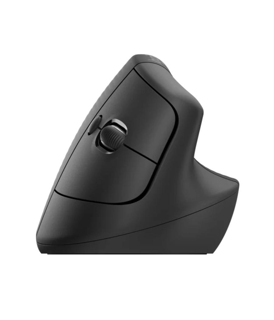 Mouse raton vertical logitech lift 6 botones 4000 dpi wireless inalambrico grafito