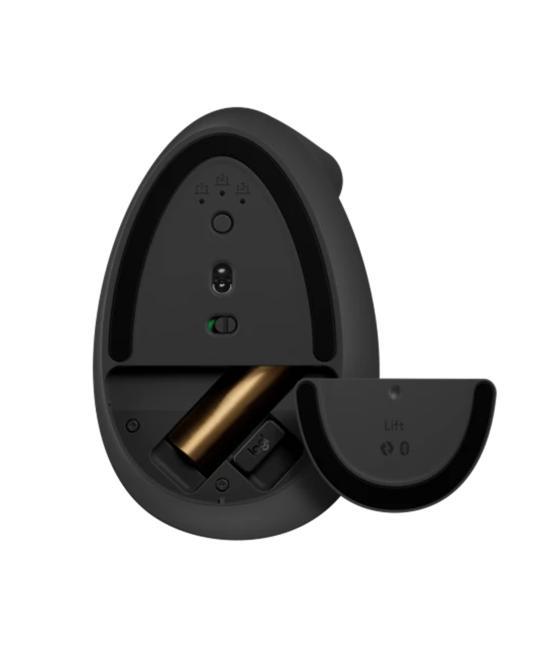 Mouse raton vertical logitech lift 6 botones 4000 dpi wireless inalambrico grafito