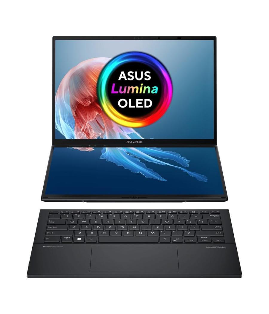 Portatil asus zenbook duo oled ux8406ma - pz255w intel ultra i9 185h 14pulgadas tactil 3k 32gb ssd1tb wifi bt w11