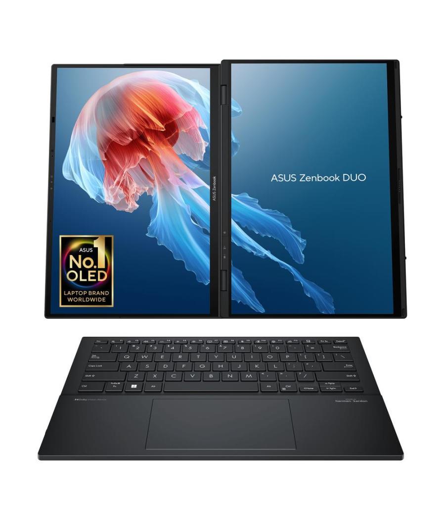 Portatil asus zenbook duo oled ux8406ma - pz255w intel ultra i9 185h 14pulgadas tactil 3k 32gb ssd1tb wifi bt w11