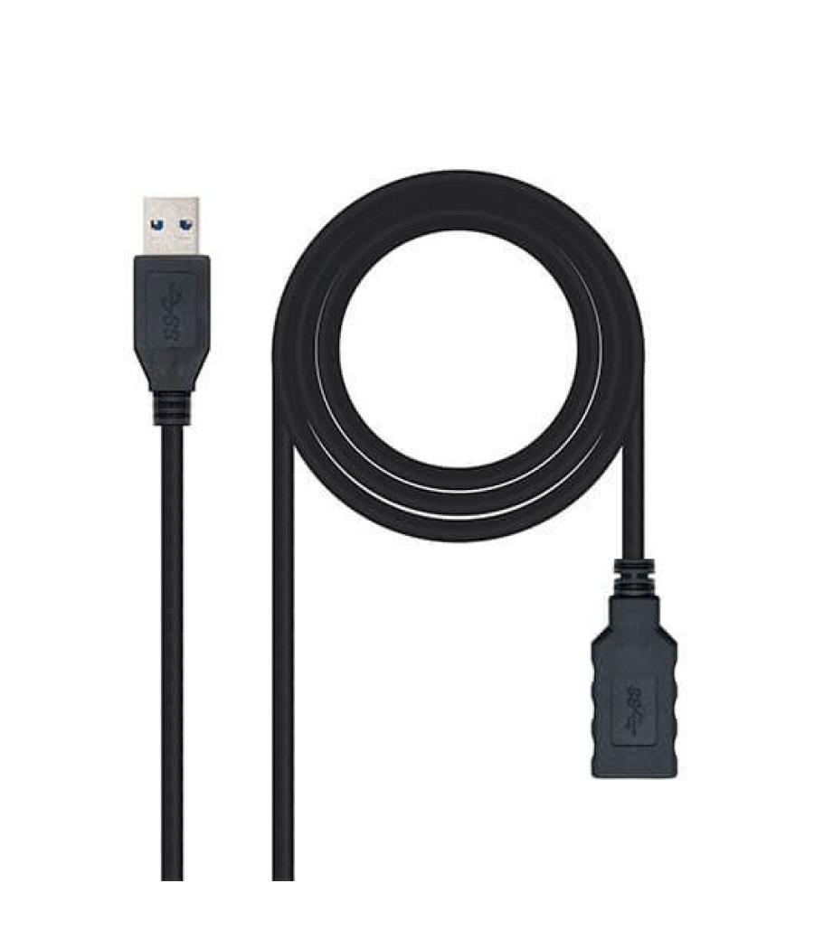 Cable usb tipo a 3.0 a usb tipo a 3.0 nanocable 1m negro macho - hembra