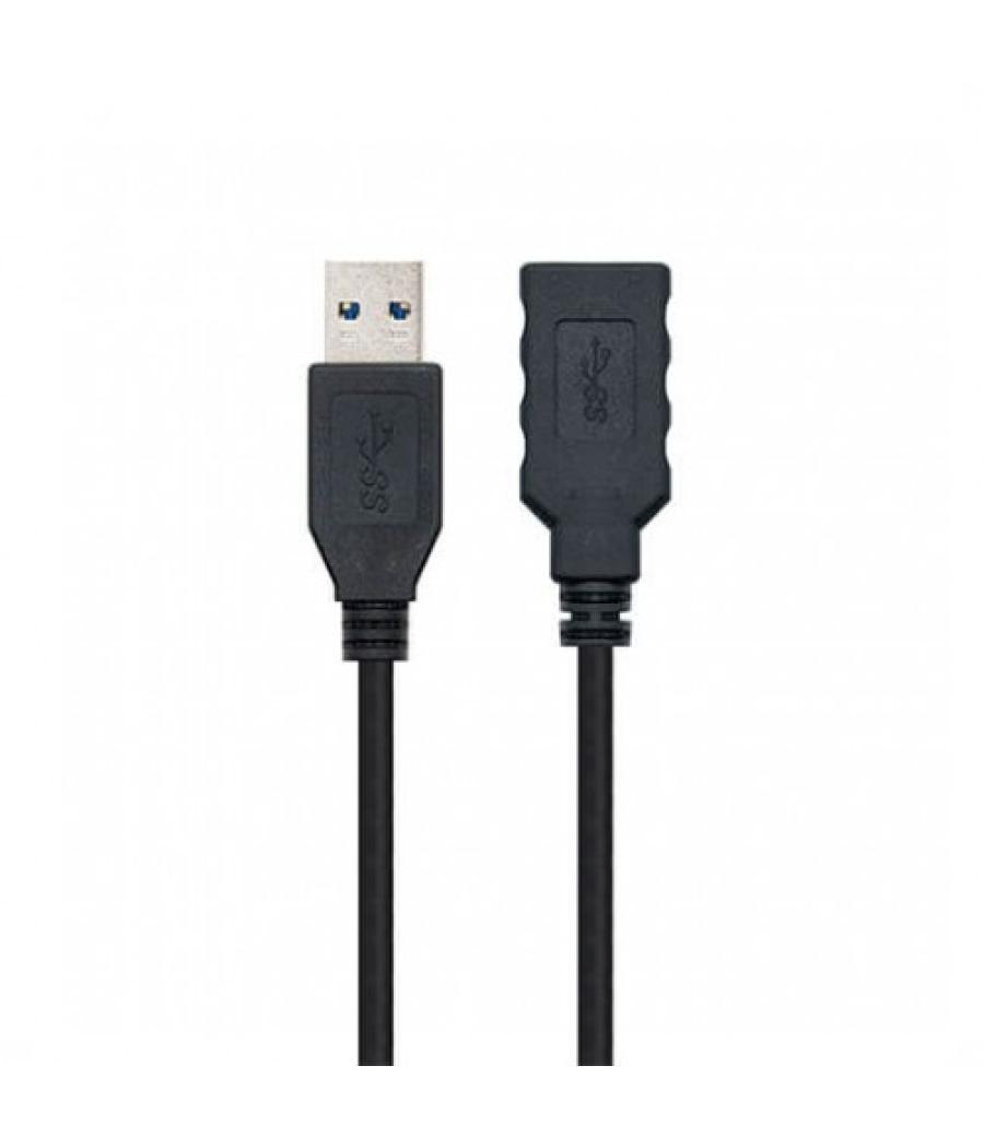 Cable usb tipo a 3.0 a usb tipo a 3.0 nanocable 1m negro macho - hembra