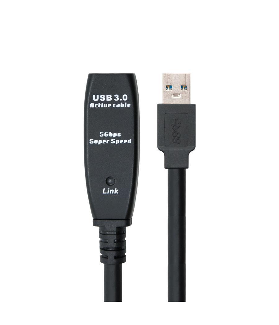 Cable nanocable prolongador alargador usb 3.0 con amplificador tipo a - m - a - h 10m.