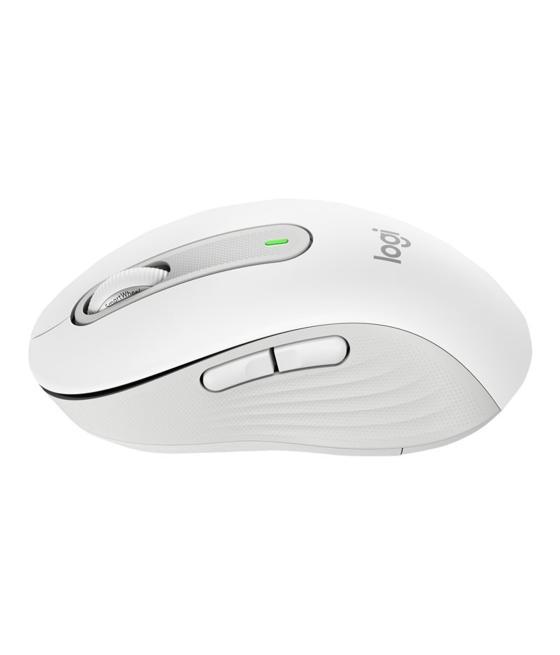 Mouse raton logitech m650 for business mediano wireless inalambrico blanco crudo