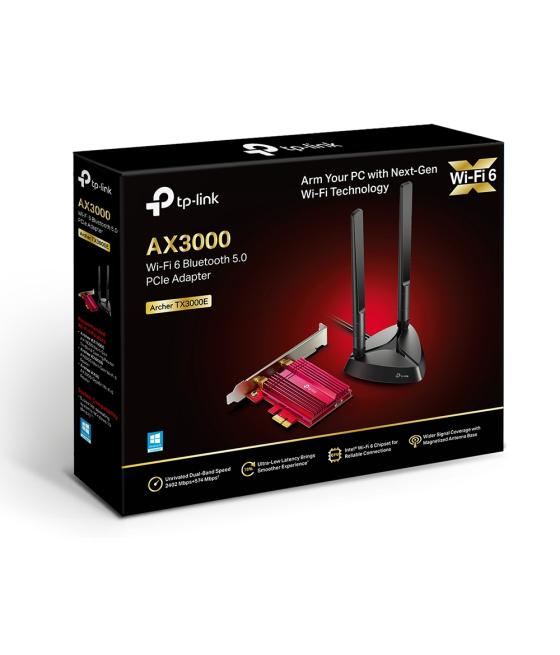 Tarjeta pci express wifi 6 tp - link archer tx3000e dual band bluetooth 5.0