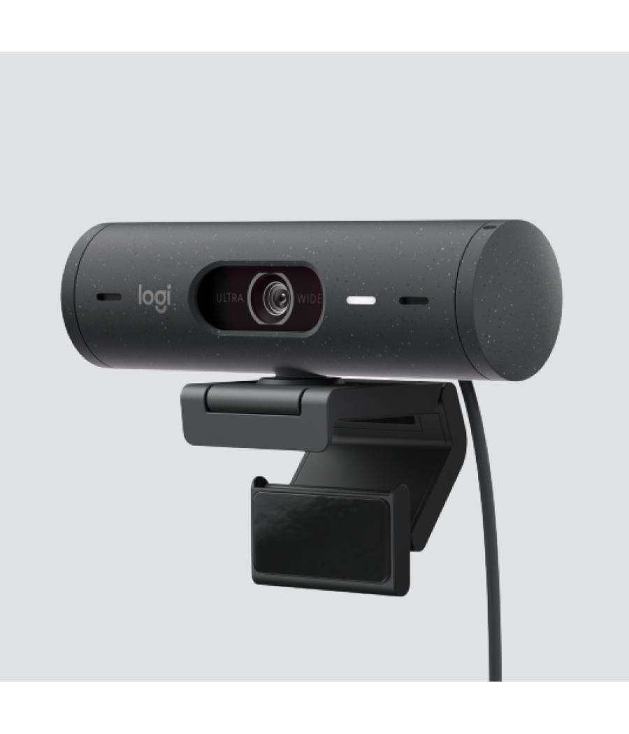 Webcam logitech brio 500 grafito full hd - usb tipo c