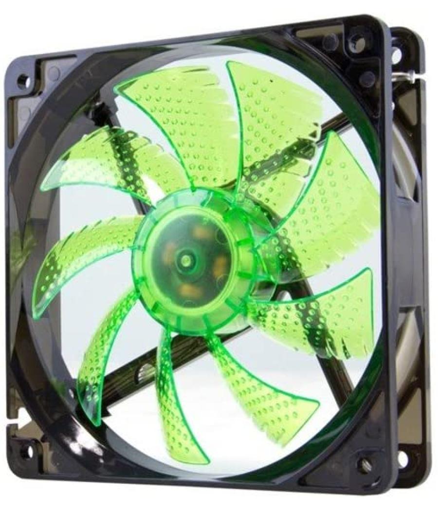 Ventilador caja nox cool fan led 120mm negro led verde
