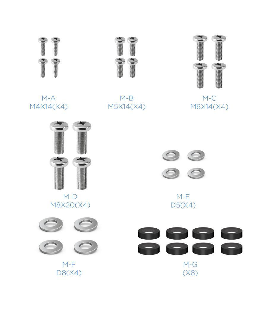 Soporte pared tooq lp1242f - b 23pulgadas - 42pulgadas carga maxima 35kg negro