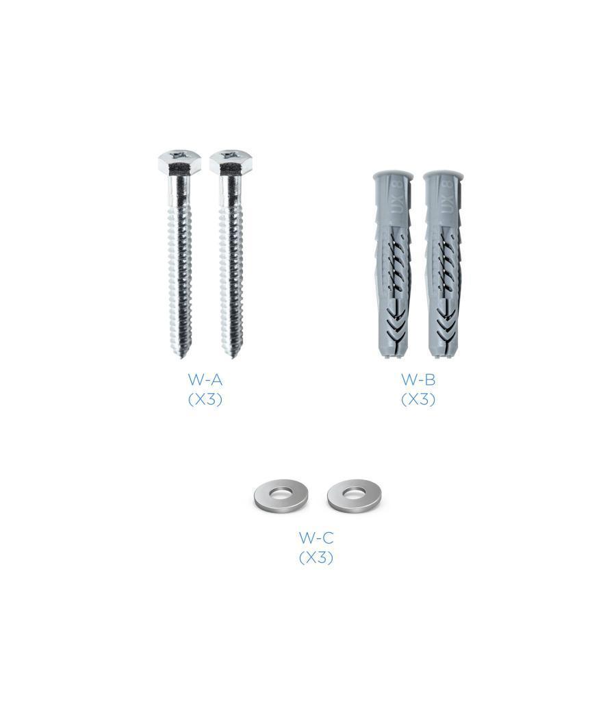 Soporte pared tooq lp1242f - b 23pulgadas - 42pulgadas carga maxima 35kg negro