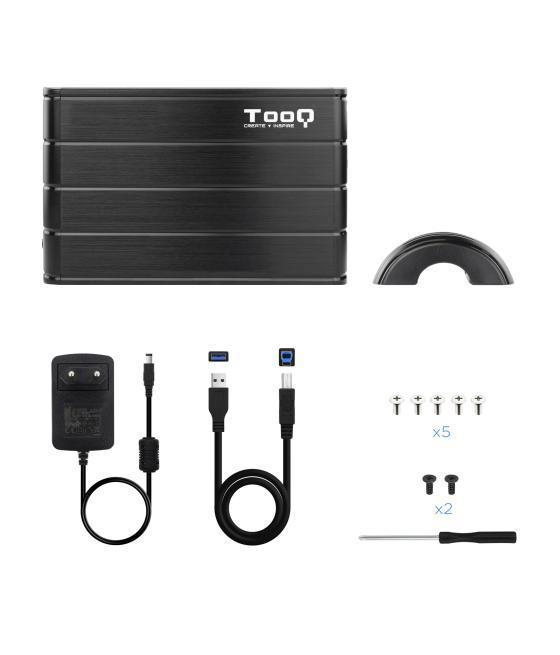 Caja externa tooq tqe - 3530b 3.5pulgadas sata usb 3.0 negro