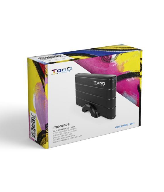 Caja externa tooq tqe - 3530b 3.5pulgadas sata usb 3.0 negro