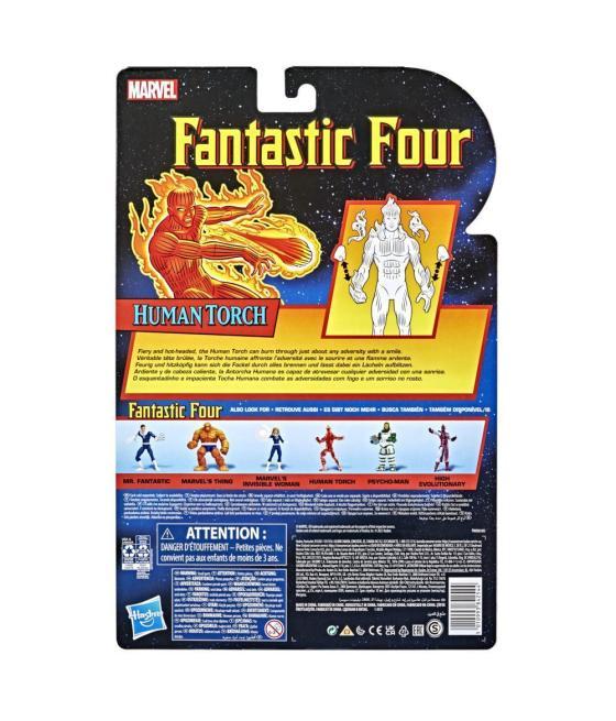 Figura hasbro antorcha humana 15 cm fantastic four marvel legends f03515l0