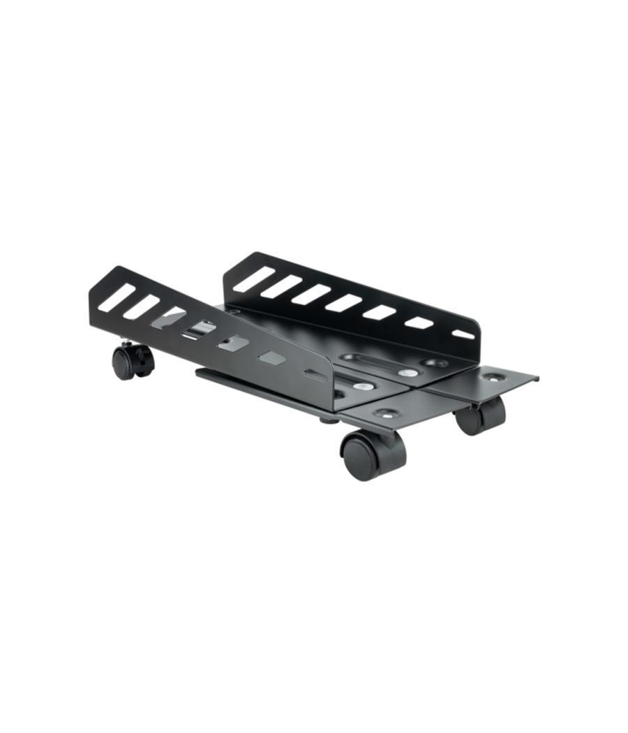 Soporte de suelo con ruedas tooq para cpu umcs0024 - b metalico carga maxima 25kg