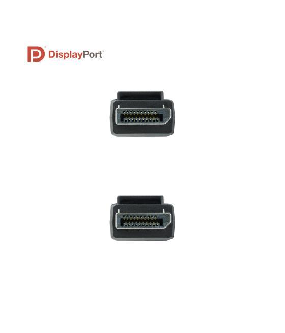 Cable nanocable displayport 1.4 certificado vesa dp - m - dp - m negro 2.0m