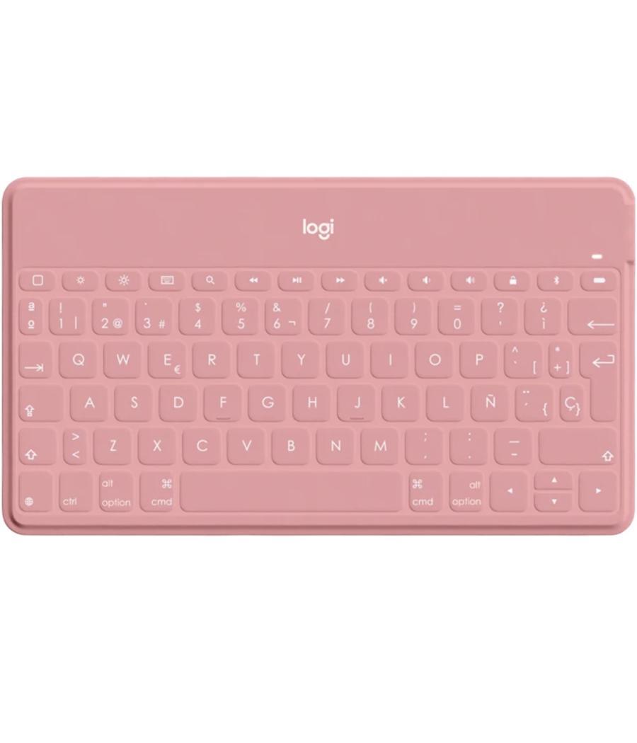 Teclado logitech keys to go wireless inalambrico para iphone ipad y apple tv blush