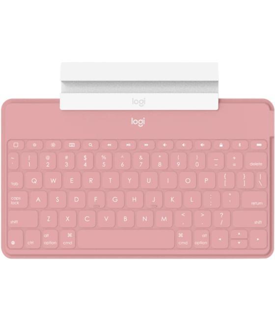 Teclado logitech keys to go wireless inalambrico para iphone ipad y apple tv blush