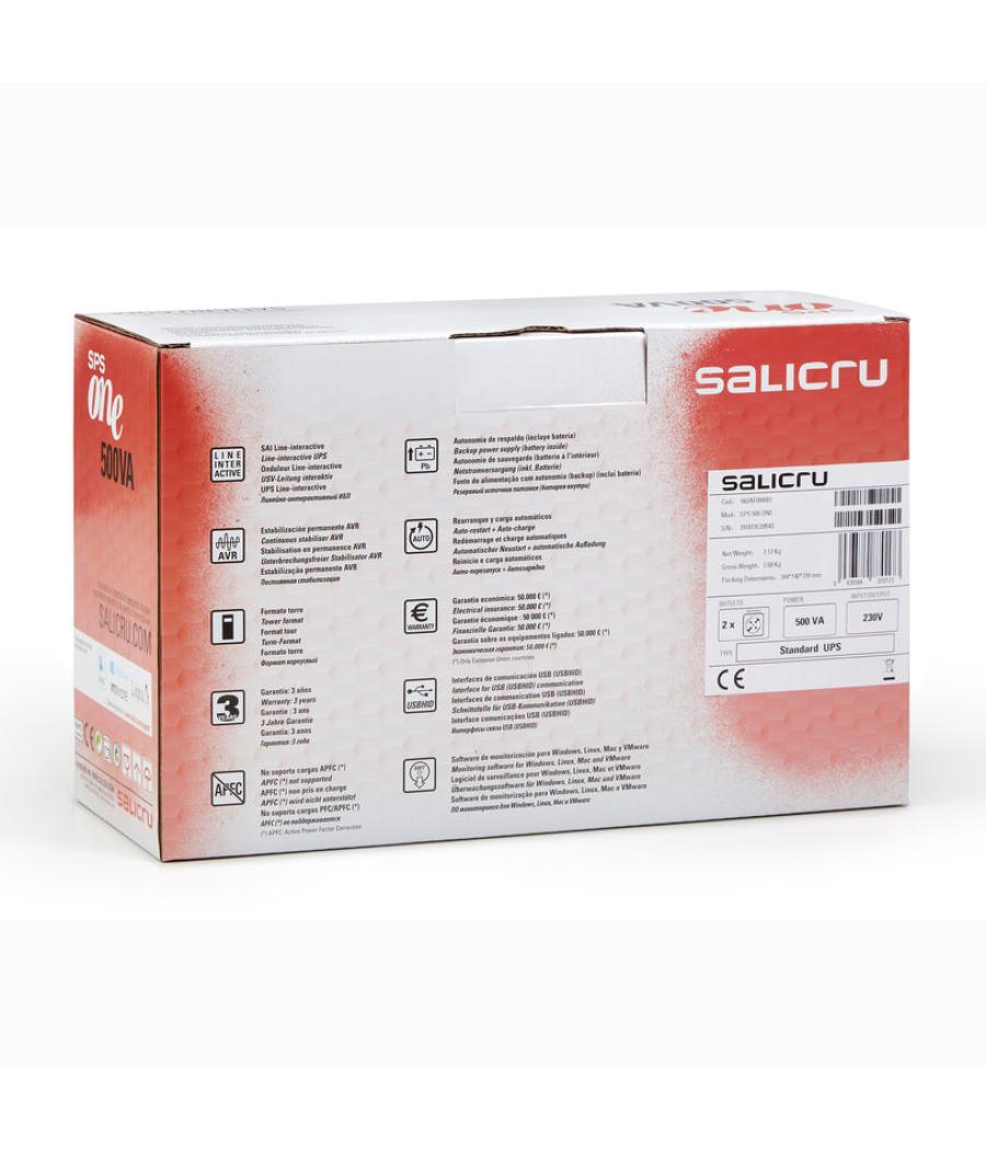 Sai salicru one sps500va - 240w iec new