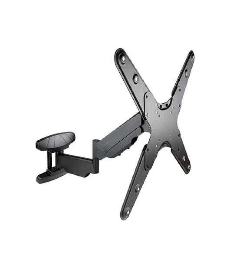 Soporte tv - monitor tooq 23pulgadas - 55pulgadas giratorio - inclinable negro vesa max 400x400 - inclinable 5º - 15º - girable 