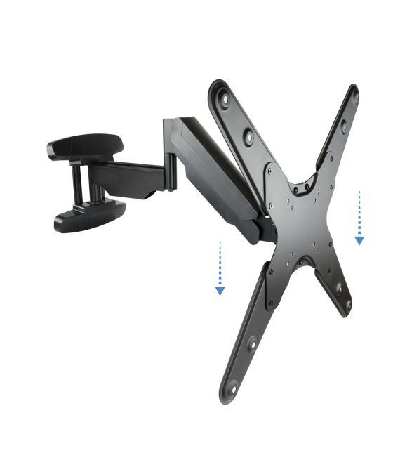Soporte tv - monitor tooq 23pulgadas - 55pulgadas giratorio - inclinable negro vesa max 400x400 - inclinable 5º - 15º - girable 