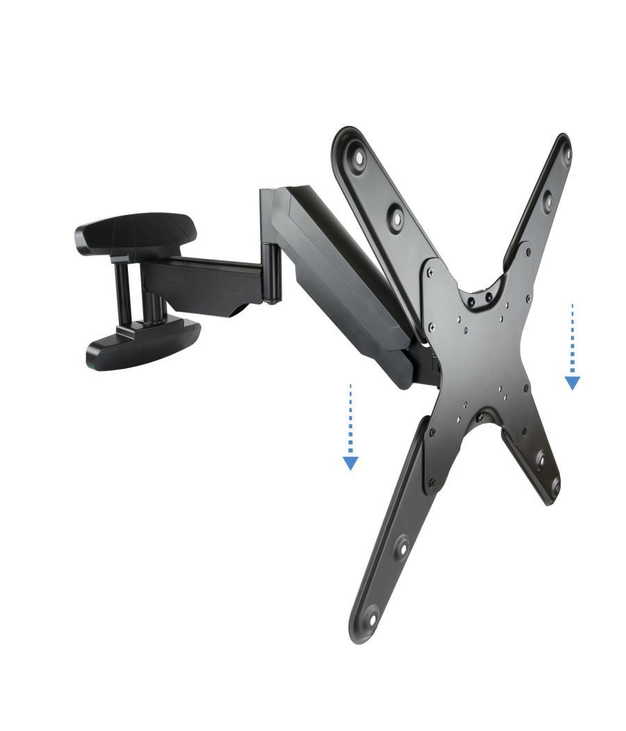 Soporte tv - monitor tooq 23pulgadas - 55pulgadas giratorio - inclinable negro vesa max 400x400 - inclinable 5º - 15º - girable 