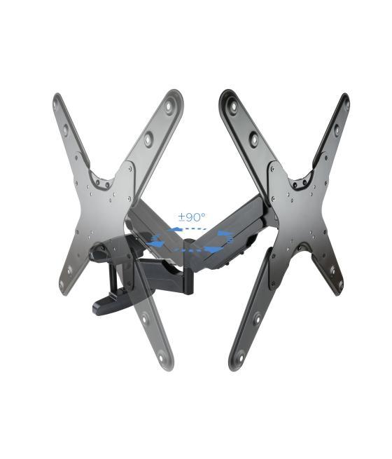 Soporte tv - monitor tooq 23pulgadas - 55pulgadas giratorio - inclinable negro vesa max 400x400 - inclinable 5º - 15º - girable 