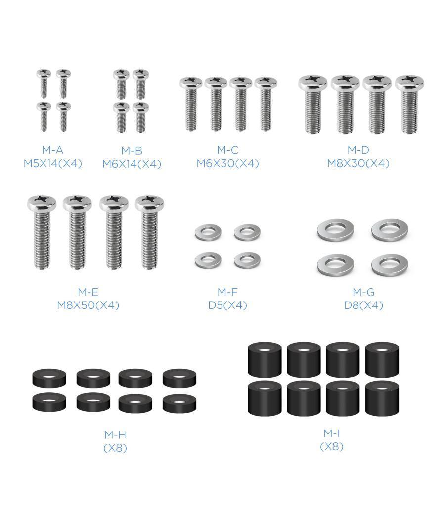 Soporte tv - monitor tooq 23pulgadas - 55pulgadas giratorio - inclinable negro vesa max 400x400 - inclinable 5º - 15º - girable 