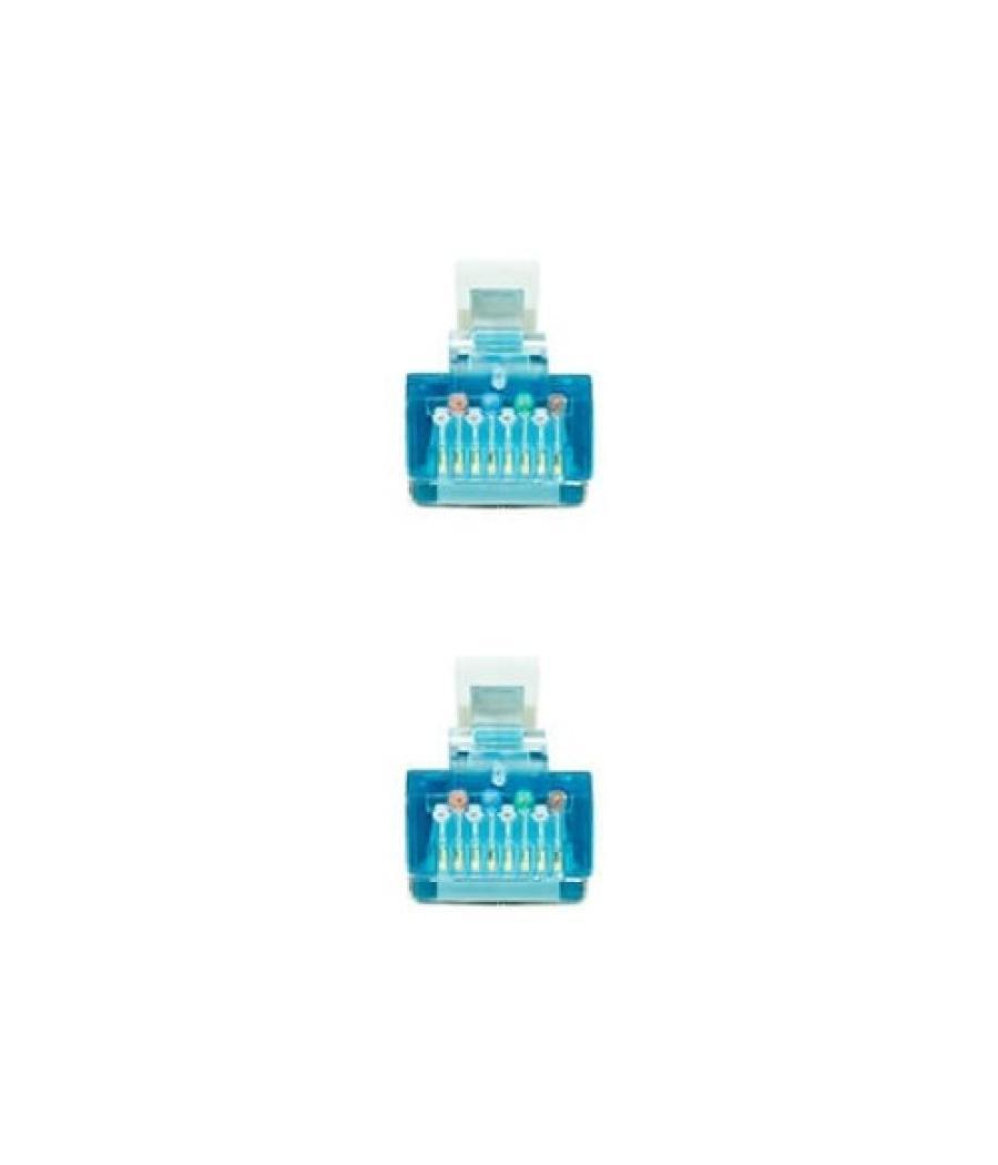 Latiguillo cable red nanocable rj45 lszh cat.7 15m 600mhz - awg26 - gris