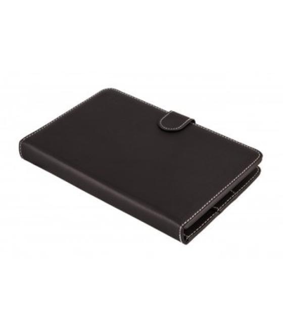 Funda universal silver ht para tablet 9 - 10.1 + teclado con cable micro usb negro