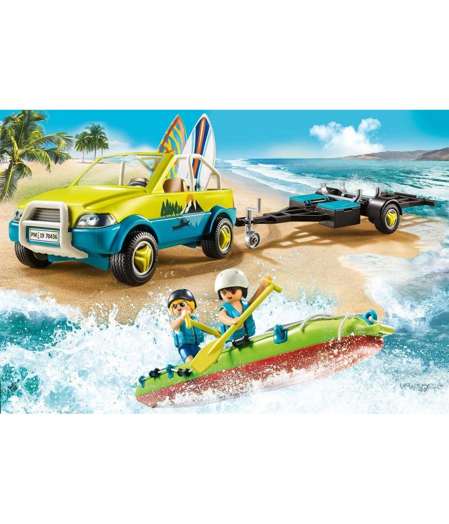 Playmobil coche de playa con canoa