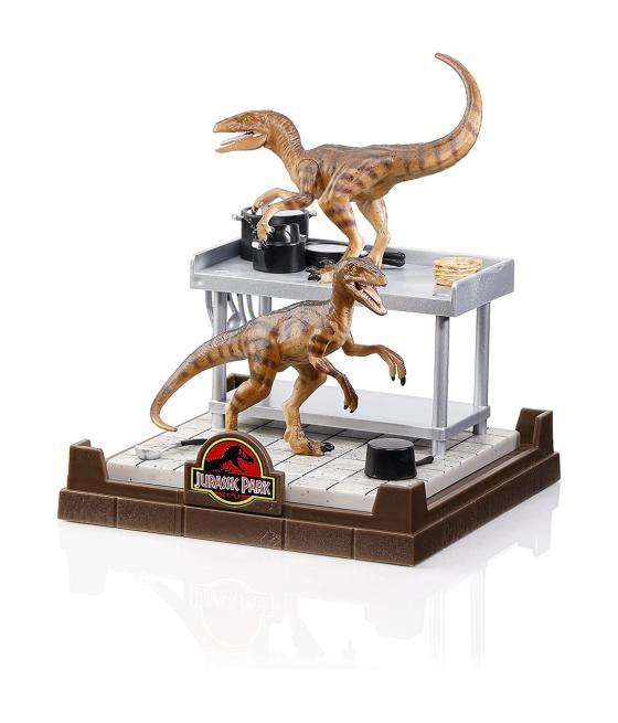 Figura the noble collection jurassic park velociraptor bendyfig diorama