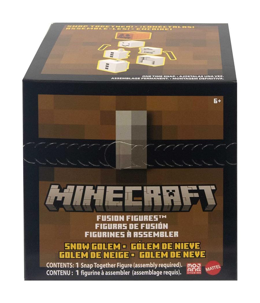 Figura mattel minecraft golem de nieve accesorios