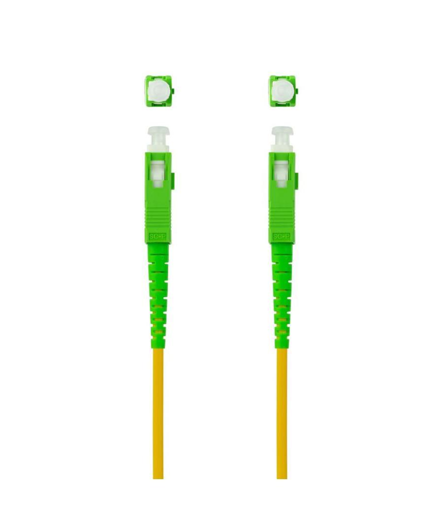 Latiguillo cable fibra optica mono nanocable sc - apc lszh amarillo 10m