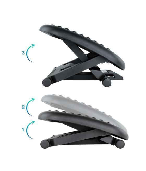 Reposapies tooq ajustable confort negro